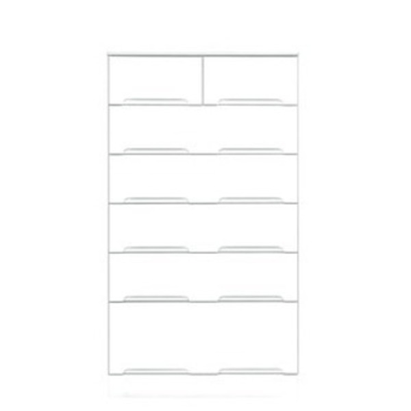 ハイチェスト 収納 たんす 6段 幅70cm ホワイト スライドレール付き引き出し 日本製 国産 チェスト 収納家具 タンス 衣類収納 リビング収納 収納棚 ベッドルーム 完成品 玄関渡し【代引不可】