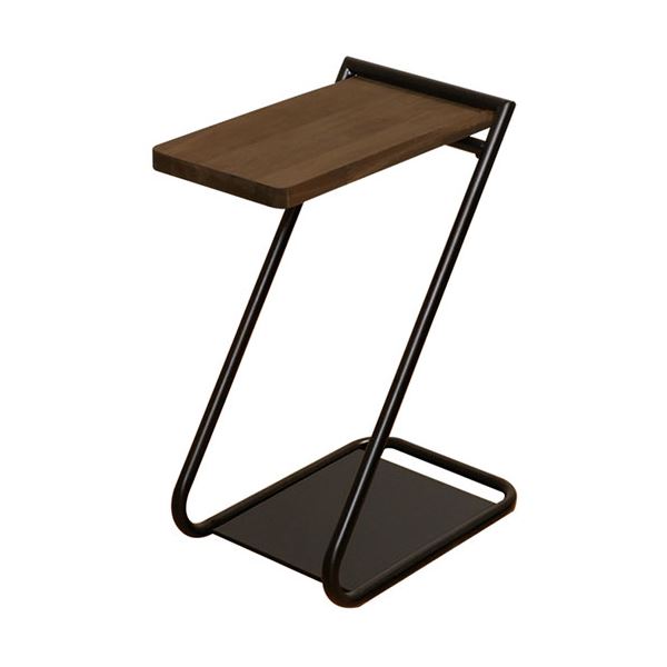 COLLEND アイアンレッグサイドテーブルLow ダークブラウン ILST-L-DB