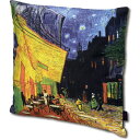 名画 クッションカバー ~ミュージアムアートコレクション~ ゴッホ 「夜のカフェテラス」【クッション別売】