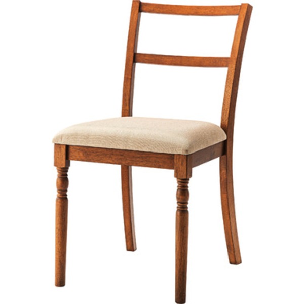 ダイニングチェア 約幅46.5×奥行55.5×高さ85×座面高45cm ブラウン 天然木 ラバーウッド リビング インテリア家具 組立式