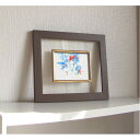 奥が透けて見えるフレーム いわさきちひろ 透明 ブラウン フレーム 貝と赤い帽子の少年 絵画額 額 額縁 フレーム