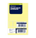 ファイロファックス システム手帳 リフィル ミニ5穴サイズ 横罫 Yellow イエロー 黄色 filofax 513010