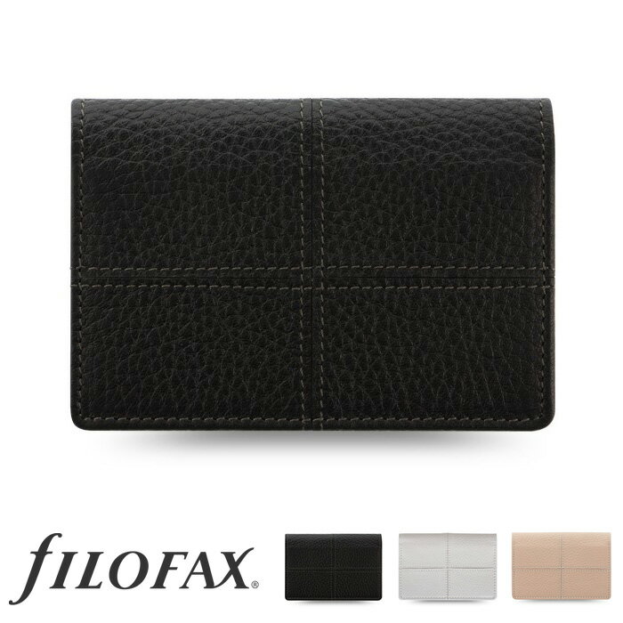 ファイロファックス 名刺入れ クラシック ステッチ ソフト ビジネスカードホルダー Filofax Classic St..