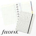 ファイロファックス 詰め替え可能ノートブック A5サイズ インプレッション ブラック&ホワイト Filofax Impressions Black&White ...