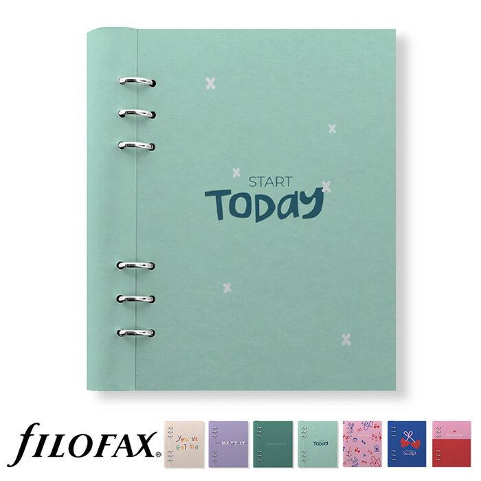 ファイロファックス システム手帳 クリップブック クウォウト A5サイズ Filofax Clipbook Quotes 合皮素材 デスクサイズ 6穴 リング径25mm