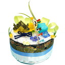 【おむつケーキ 男の子】限定!楽天ランキング受賞【端午の節句】オムツケーキ 出産祝い・送料無料・あす楽★出産祝い、初節句に。鯉のぼりのキュートな飾り物・和紙折り...