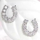 ダイヤピアス K18WG 0.3ct ダイヤモンド 馬蹄 ピアスホースシュー スタッドピアス ダイヤモンドピアス 可愛い 人気 ダイヤ 18金 ゴールドピアス ダイア 代引手数料無料 送料無料 品質保証書 ジュエリー ギフト 誕生日プレゼント 贈り物 k18