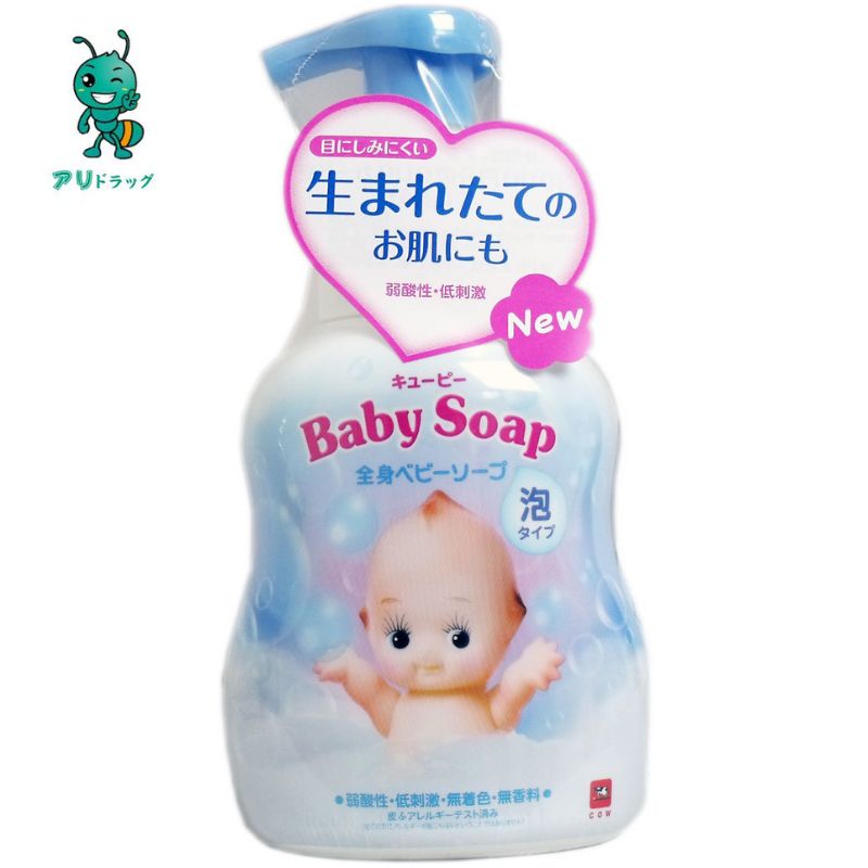 【アリドラッグ】 牛乳石鹸共進社 キューピー 全身ベビーソープ 泡タイプ ポンプ400ml 【4901525956406】