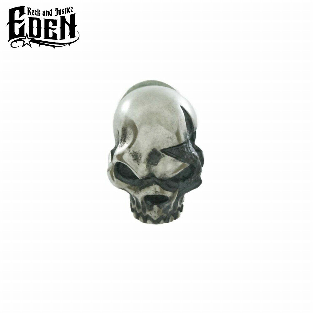 Rock and Justice EDEN エデン クラッシュスタースカルピアス LS 1P 片耳用 シルバー925 ブランド シルバーアクセサリー Clash Star Skull Pierce LS メンズ 男性 彼氏 人気 おしゃれ