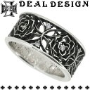 DEAL DESIGN ディールデザイン DEAL TEARS ディールティアーズ ワイドグリッドローズリング 7号~23号 DEAL DESIGN ディールデザイン シルバーアクセ ハード 洗練されたロックがテーマ・緻密なデザインは一線を画す シルバーリング 指輪 シルバー925 レディース 女性 メンズ