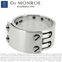 Dr MONROE ドクターモンロー ビスプレートリング 13号～23号 シルバーリング メンズリング 指輪 リング Dr MONROE ドクターモンロー シルバーアクセサリー 銀 ミニマルなデザイン・大人の深みとさり気なさが最高に引き立つアクセ シルバー925 シルバーアクセ メンズ ブランド