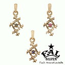 F.A.L K10ゴールドダブルBCペンダント ペンダントトップ(チェーンなし) クロス 10金 ゴールド ダイヤモンド クロス 10金 ゴールド ダイヤモンド ルビー サファイア ブラックダイヤモンド エフエーエル Fuck Around Lewisite ファックアラウンドルイサイト