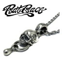 RAT RACE ラットレース クライングスカル シルバーネックレス シルバー925 スカル ネックレス シルバー スカル ネックレス シルバーネックレス メンズ ペンダント シルバー925 RAT RACE ラットレース 切ない泣き顔の クライベイビー ペンダントトップ 男性用 骸骨 髑髏(4)