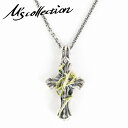 M's collection エムズコレクション K10ゴールド ダイヤモンド ソーン ブランブルクロス メレ シルバー 女性 彼女 カップル お揃い シルバー...