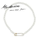M's collection エムズコレクション OFF THE WALL ネバーハートユー セーフティピン ネックレス K10YG シルバーアクセサリー 銀 ...