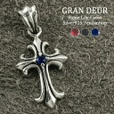 GRAN DEUR ストーンリリィクロス シルバーペンダントトップ チェーンなし ヘッド トップ シルバーアクセサリー シルバーアクセ シルバーペンダント メン...