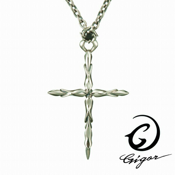 GIGOR ジゴロウ クロスペンダント (チェーン付きペンダントトップ) NARROW series ナローシリーズ シンプル チェーン付き 首飾り メンズ ハード 存在感 アクセサリー ギフト プレゼント おしゃれ NARROW series ナローシリーズ シンプル キレイめ スマート クロス 十字