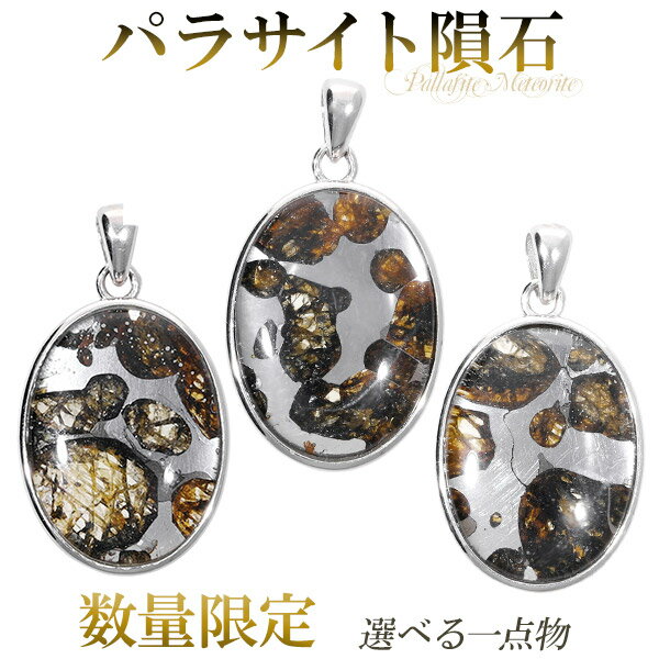 パラサイト 隕石 メテオライト シルバー ペンダントトップ 数量限定 選べる 一点物 天然石 パワーストーン メテオライト 隕石 ペンダント 天然石 パワースト...