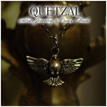 Quetzal ピースペンダント チェーンなし シルバーネックレス ペンダントトップ ブランド ケツァール Quetzal 100年後のアンティークを目指したクリエイションブランド シルバーペンダント ネックレス シルバー925 メンズ ケツアール アンティーク ヴィンテージ クラシック