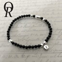 Quiet Room オニキス シルバー ブレスレット ブレス メンズ レディース シンプル 天然石ブレスレット QRB-003 ブレスレット メンズアクセサリ...