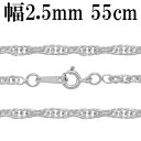 シルバーチェーン ネックレス チェーン ロープチェーン 幅約2.5mm 55cm シルバー925 銀 ロープ シルバーチェーン ネックレスチェーン チェーンネッ...