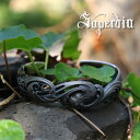解離 バングル シルバーバングル シルバー925 メンズ スペルヴィア ブランド ロココ美術 バロック スペルヴィア Superbia 西洋美術やアンティークの趣を巧みに表現する国内ブランド グロテスク アンティーク ジュエリー ダーク 退廃 耽美 彫刻 造形 アート 緻密(4)