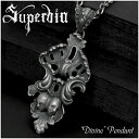 Superbia "神性" ペンダント Divine チェーン付き シルバーネックレス シルバー925 メンズ スペルヴィア スペルヴィア Superbia 西洋美術やアンティークの趣を巧みに表現する国内ブランド スペルビア ブランド スカル 顔 像 バロック グロテスク アンティーク ジュエリー
