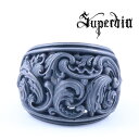 Superbia “スクルプトゥーラ”リング5 13号~25号 Rococo シルバーリング シルバー925 メンズ スペルヴィア Superbia 西洋美術やアンティークの趣を巧みに表現する国内ブランド スペルビア ブランド ロココ美術 バロック グロテスク アンティーク ジュエリー ダーク 退廃