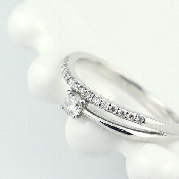 PT900ダイヤモンド一粒ダイヤ&...