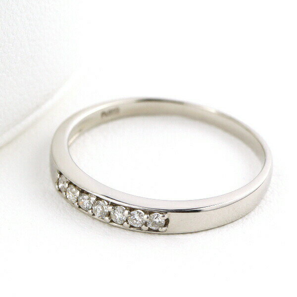 PT900 ダイヤモンド ライン プラチナ リング 指輪 天然 ダイヤ シンプル 上品 華やか 普段使い 定番 レディースアクセサリー Women's Jewelry Ladies 贈り物 天然ダイヤモンド エタニティ プラチナリング ジュエリー 重ねづけ 平打ち レール留め 爪留め 誕生石 4月(4)