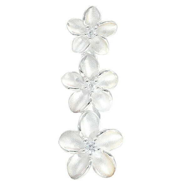 ハワイアンジュエリー プルメリア シルバー ペンダントトップ チェーンなし 花 植物 ペンダント ネックレス ネックレストップ ペンダントトップのみ おしゃれ ...