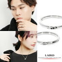 LAIRD レアド 天然 ダイヤモンド スリット ステンレス ペアリング 7〜21号 サージカルステンレス 金属アレルギーフリー ペア リング 指輪 シンプル ...