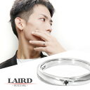 LAIRD レアド 天然 ダイヤモンド サンド クロスライン ステンレス メンズ リング 15〜21号 サージカルステンレス 金属アレルギーフリー 指輪 シンプ...