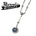 アルテミスクラシック オーバルミスティックフェザーペンダント ネックレス Artemis Classic チェーン付き メンズネックレス シルバーネックレス シルバー925 アルテミスクラッシック Artemis Classic ブラック系キレイ目ファッションの必須ブランド アルテミスクラシック