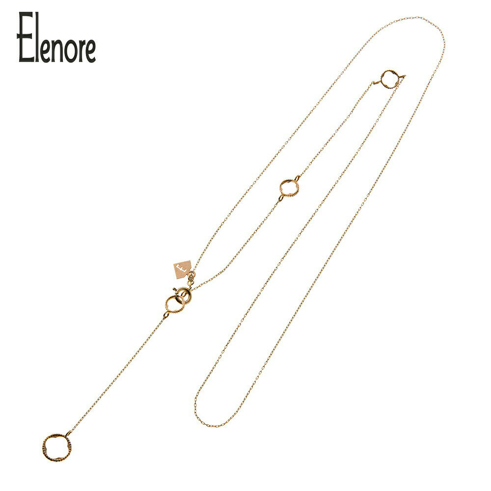 Elenore Jewelry 10金サークルYネックレス エレノアジュエリー ネックレス チェーン付き K10 金無垢 Elenore エレノアジュエリー ゴールドジュエリー ブランド エレノアとは 光 の意味 人を輝かせる光をデザインする がデザインコンセプト レディース 女性用 金鎖 ゴールド