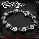 RAT RACE ラットレース r.l.d 約20cm L.K.Cスカル シルバーブレスレット スカル ブレスレット メンズ シルバーアクセサリー シルバーアク...