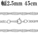 シルバーチェーン ネックレス チェーン ロープチェーン 幅約2.5mm 45cm シルバー925 銀 ロープ シルバーチェーン ネックレスチェーン チェーンネッ...