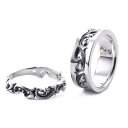 DEAL DESIGN ダブル フローラル リング 2個 セット 5〜23号 指輪 ペア ペアリング シルバーリング メンズ シルバーアクセサリー シルバーアク...