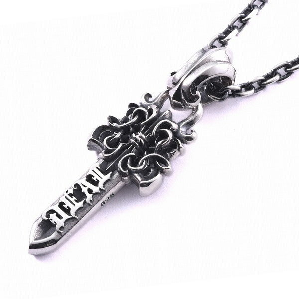 DEAL DESIGN ディールデザイン KG ダガー ミディアム シルバー ペンダントトップ チェーンなし メンズ ロック 刃物 剣 男性 短刀 有名ブランド アクセサリー 有名 紋章 モチーフ 彼氏 ハード シルバー925 バイカー 記念日 息子 銀