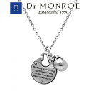 Dr MONROE ドクターモンロー スカル&プレートペンダント (チェーンなし) スカル 骸骨 ドクロ 英語 英字 Dr MONROE ドクターモンロー 銀 シルバーアクセサリー ミニマルなデザイン・大人の深みとさり気なさが最高に引き立つアクセ 英文 メッセージ プレート 板 レイヤード(4)