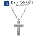 Dr MONROE ドクターモンロー メッセージクロスペンダント スモール (チェーンなし) スカル 骸骨 ドクロ Dr MONROE ドクターモンロー 銀 シルバーアクセサリー ミニマルなデザイン・大人の深みとさり気なさが最高に引き立つアクセ クロス 十字 英語 英字 英文 メッセージ(4)