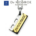 Dr MONROE ドクターモンロー メッセージプレートペンダント 18金 シルバー ネックレス (チェーン付) 英語 Dr MONROE ドクターモンロー 銀 シルバーアクセサリー ミニマルなデザイン・大人の深みとさり気なさが最高に引き立つアクセ 英字 英文 プレート タグ ブランド(4)