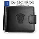 Dr MONROE ドクターモンロー レザーマネークリップ ブランド ロゴ シンボル 型押し 革 牛革 レザー 革小物 Dr MONROE ドクターモンロー 皮...