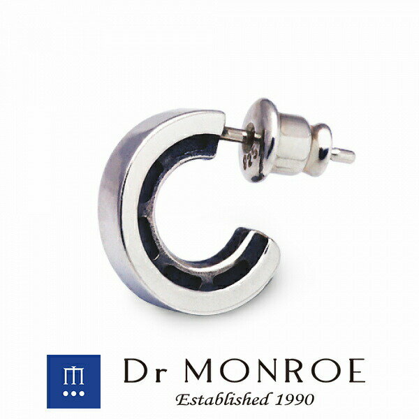 Dr MONROE ドクターモンロー フープピアス シンプル モード スタイリッシュ メカ メカニカル 機械 マシン Dr MONROE ドクターモンロー 銀 シルバーアクセサリー ミニマルなデザイン・大人の深みとさり気なさが最高に引き立つアクセ ビス ブランド シルバー925 シルバーのサムネイル