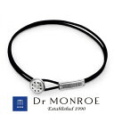 Dr MONROE ドクターモンロー レザーコードブレスレット 英語 英字 英文 メッセージ プレート 板 メカ Dr MONROE ドクターモンロー 銀 シルバーアクセサリー ミニマルなデザイン・大人の深みとさり気なさが最高に引き立つアクセ メカニカル 機械 マシン ビス ブランド(4)