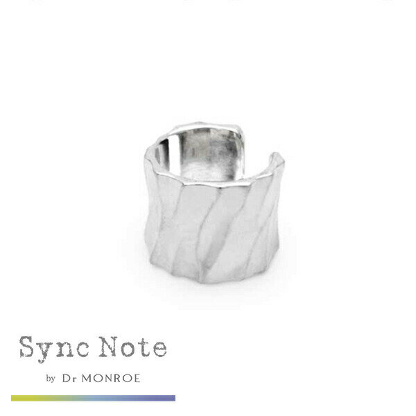 Dr MONROE ドクターモンロー シンクノート シルバーウェーブイヤーカフ 1P 片耳 シンプル ウェーブ Sync Note by Dr MONROE シンクノート バイ ドクターモンロー 身につけた人やその周囲の変化にシンクロしてその時々の 今を感じるアクセサリー イヤーカフのサムネイル