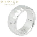 emerge エマージュ EX ラージ ランダムエッジ リング 6~24号 指輪 シルバーリング メンズ レディース アクセサリーブランド emerge エマージュ シルバー925 メンズ レディース リング 指輪 シルバーリング 槌目 シルバー シルバーアクセ 凸凹 ハンマー シンプル 太め 幅広