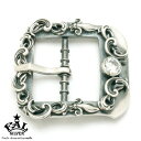 F.A.L SVアラベスクスプラウトグリッターSピンバックル ベルトバックル 四角 スクエア 唐草 アラベスク スクエア 四角 銀無垢 バックル カスタム ベル...