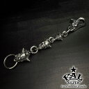 F.A.L トリプルス ウィルキー チェーン メンズ キーリング 鍵 収納 キーホルダー チェーン 人気 おしゃれ カスタム ベルト アメカジ ウエスト 吊るす...
