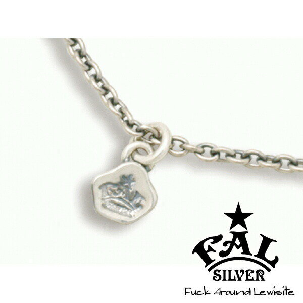 F.A.Lクラウンロゴチャームアズキチェーン60 45cm ネックレスチェーン あずきチェーン ロゴ チャーム 鎖 あずきチェーン ロゴ チャーム 鎖 エフエー...